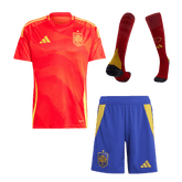Spain Home Jersey Kit EURO 2024 (Jersey+Shorts+Socks)